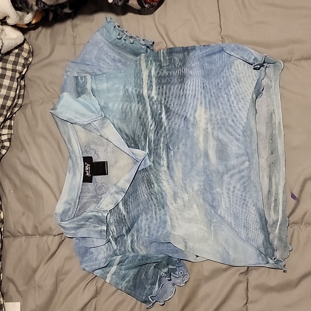 See-through crop top